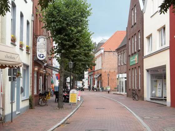 Straße in der Leeraner Altstadt Altstadt Leer