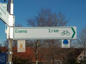 Radweg von Bensersiel nach Esens Von Bensersiel nach Esens