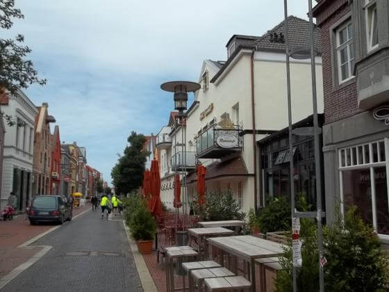 Ein Teil der Fußgängerzone in Norden Fußgängerzone Norden