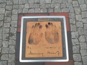 Handabdrücke von "Henning Scherf" Handabdrücke von Henning Scherf