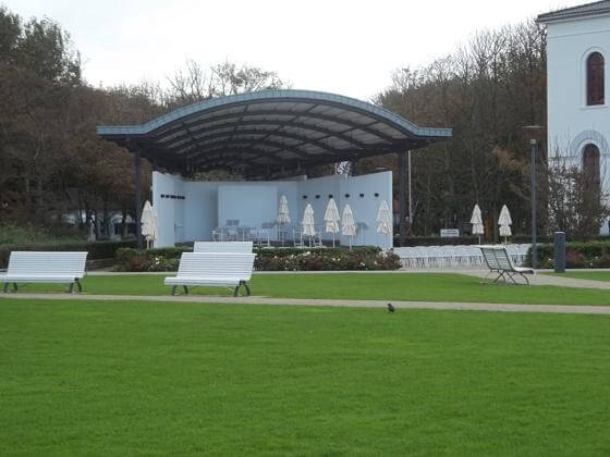 Kurplatz Norderney Blick auf den Norderneyer Kurplatz