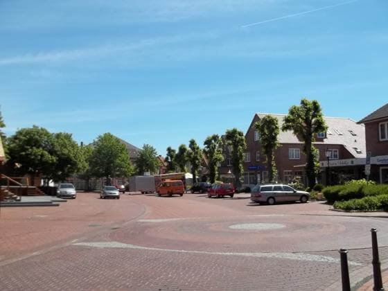 Marienhafe Marktplatz Blick auf den Marktplatz in Marienhafe