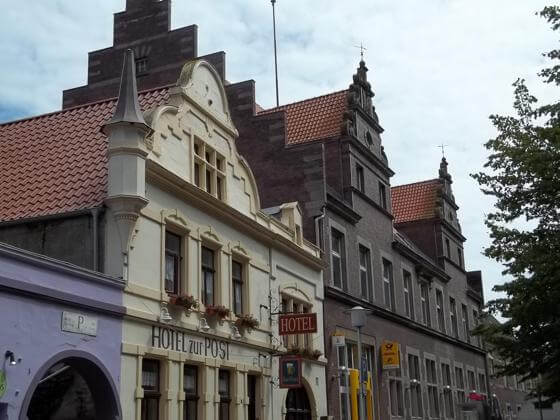 Gebäude der Post in der Stadt Norden Post in Norden