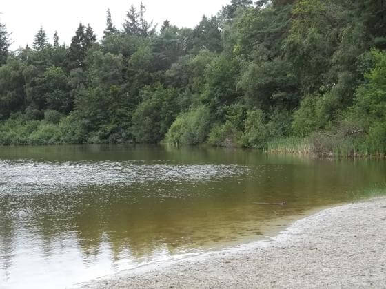 Der Silbersee aus einer anderen Perspektive Sibersee im Meerhusener Wald
