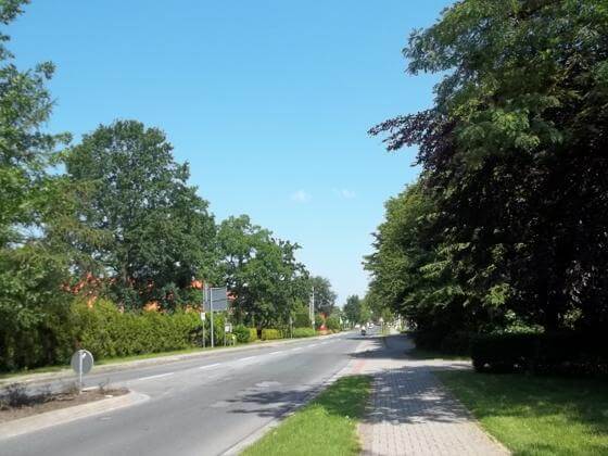 Eine Straße in der Ortschaft Westerholt Hauptstraße in Westerholt
